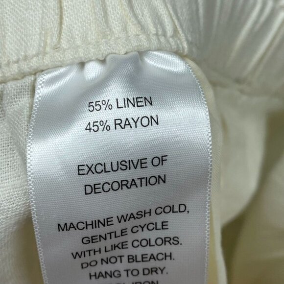 Hang Ten Women’s Linen-Blend Shorts W/ Drawstring L Large a1534 - Picture 4 of 7